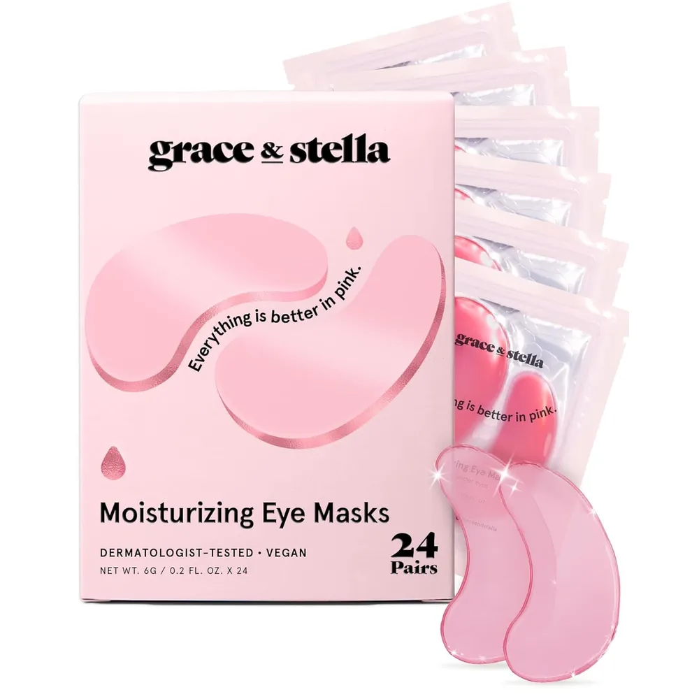 Mascarilla contorno de ojos 24 pares Grace & Stella | Rosa