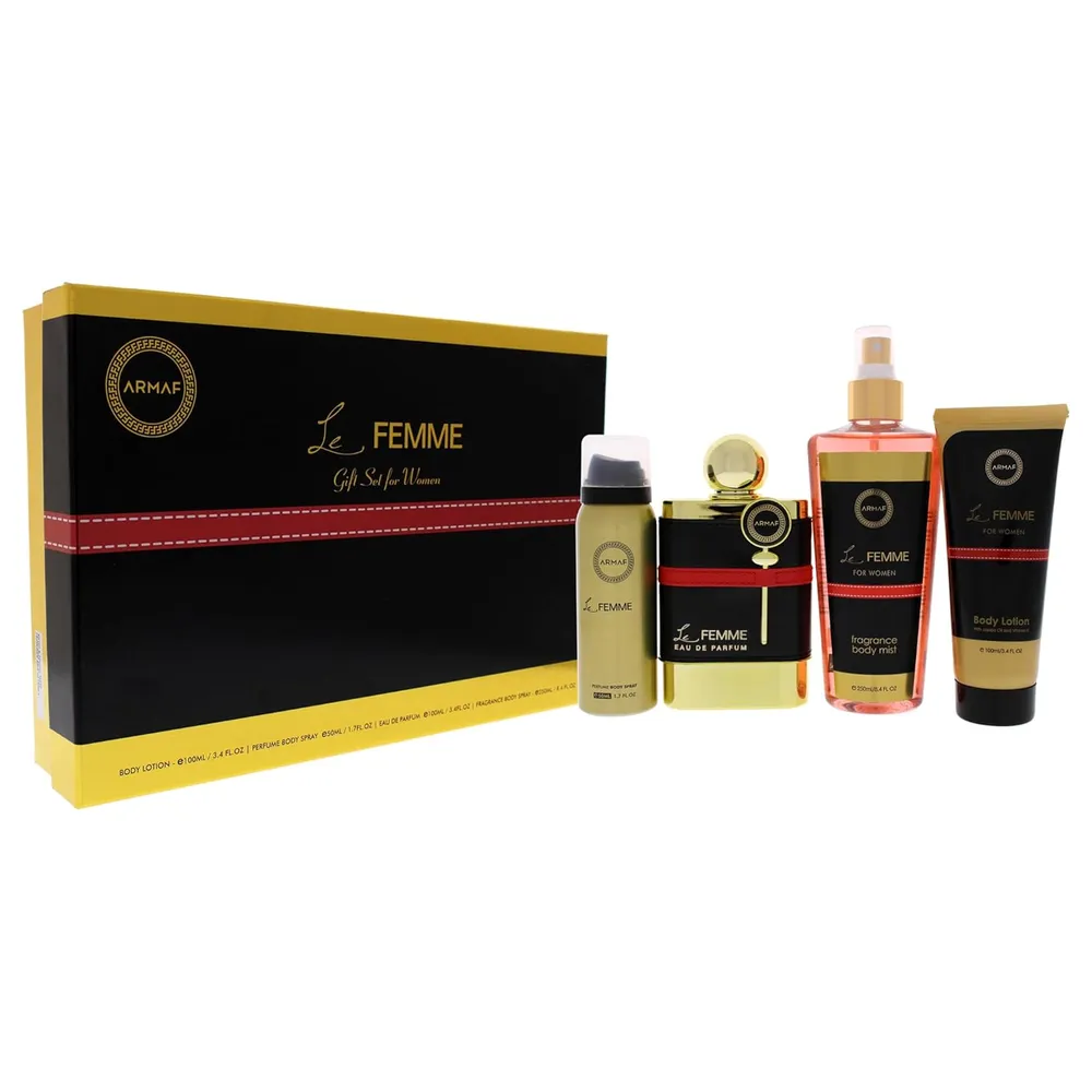 SET DE PERFUME ARMAF LE FEMME 4 PZS MUJER