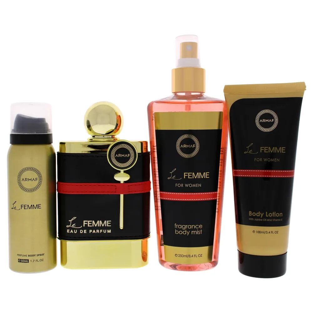 SET DE PERFUME ARMAF LE FEMME 4 PZS MUJER
