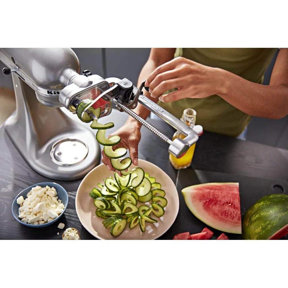 KITCHENAID, ESPIRALIZADOR PLUS DE 7 CUCHILLAS CON PELADO Y DESCORAZONADO
