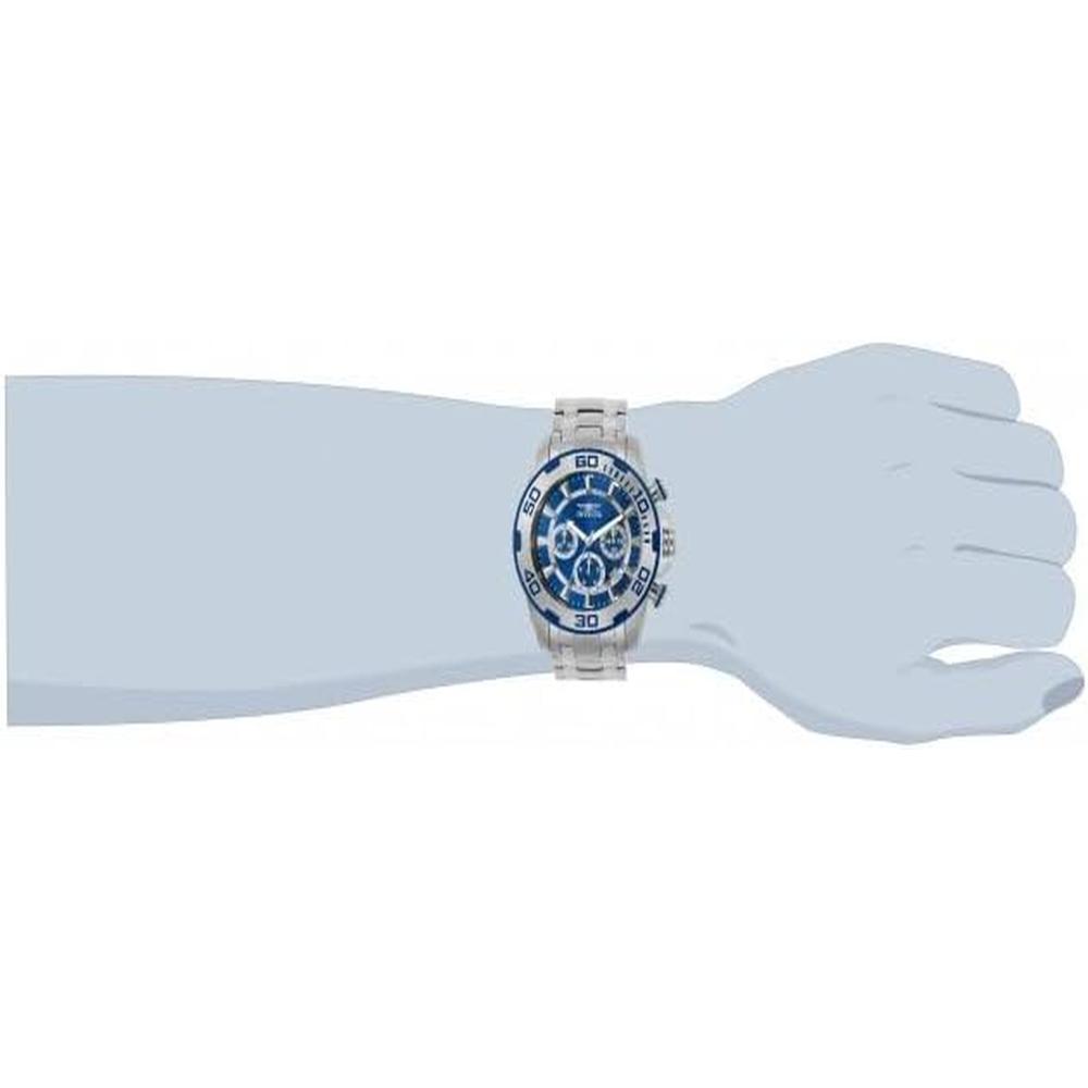 Reloj Invicta Pro Diver para hombre analógico resistente al agua | Plateado y Azul Acero