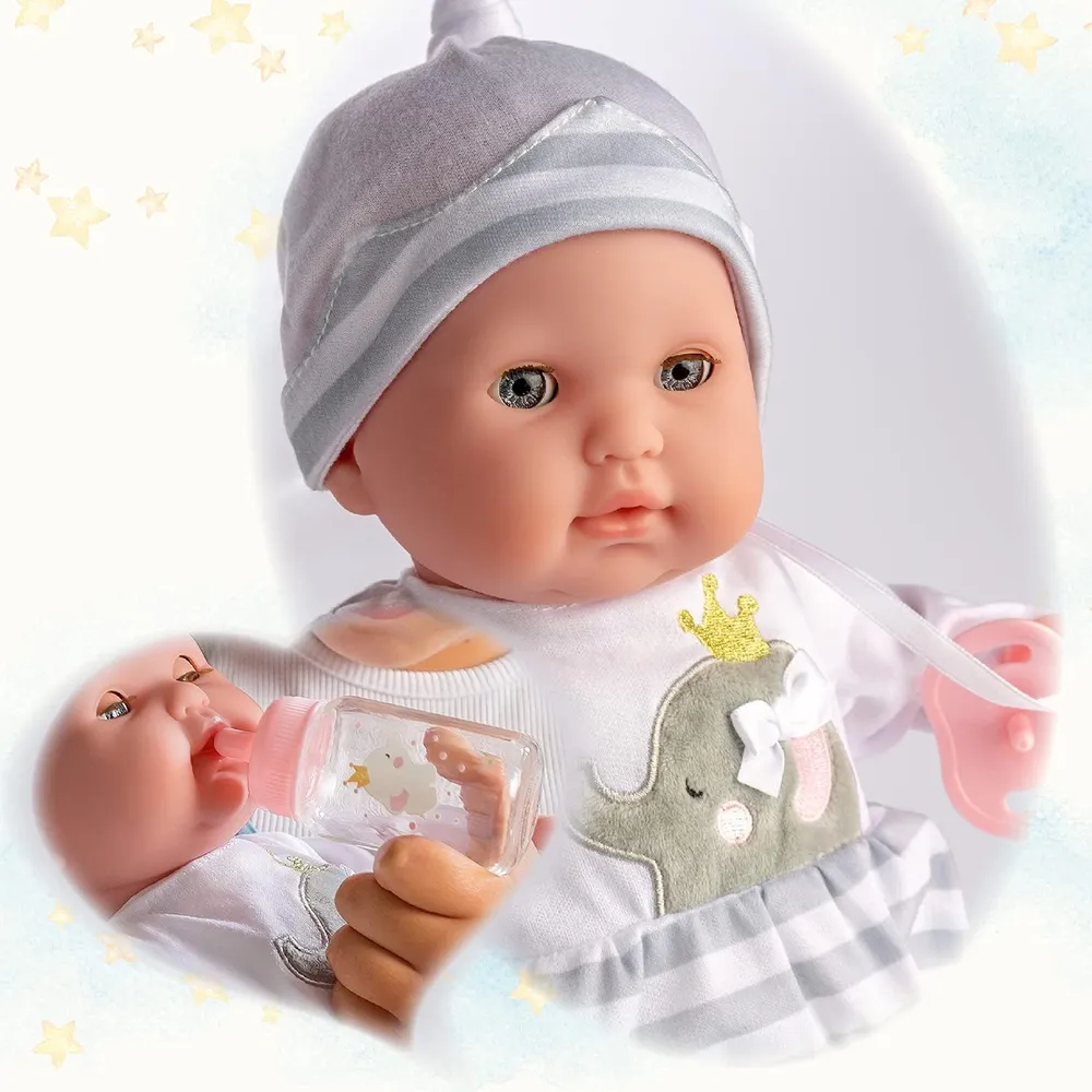 b01gfzta18_3_webp.webp BERENGUER muñeca bebé 15"/38 cm con accesorios | Conjunto básico gris