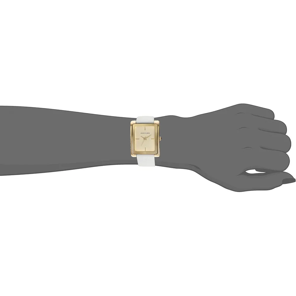 Anne Klein AK/2707TTTN reloj para dama | 28 mm - Blanco/Dorado