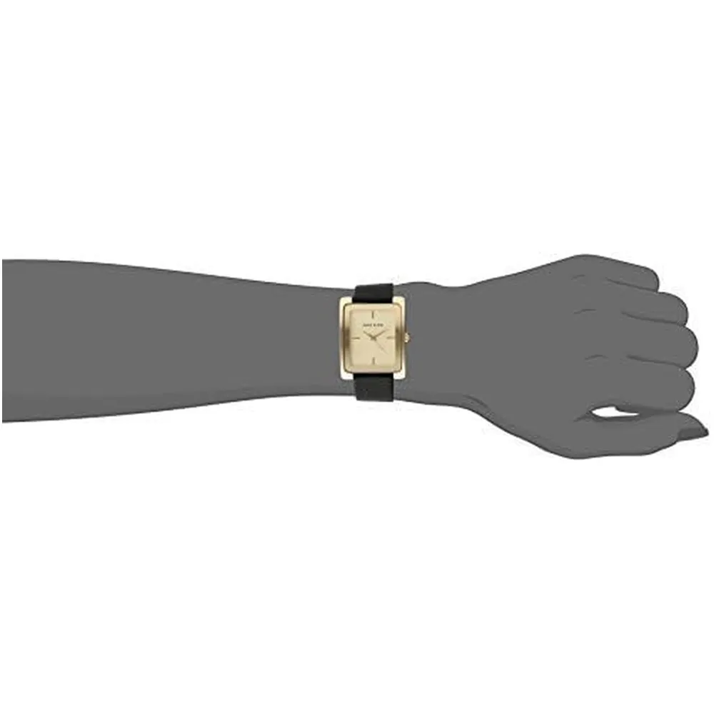 Anne Klein AK/2707TTTN reloj para dama | 28 mm - Negro/Oro