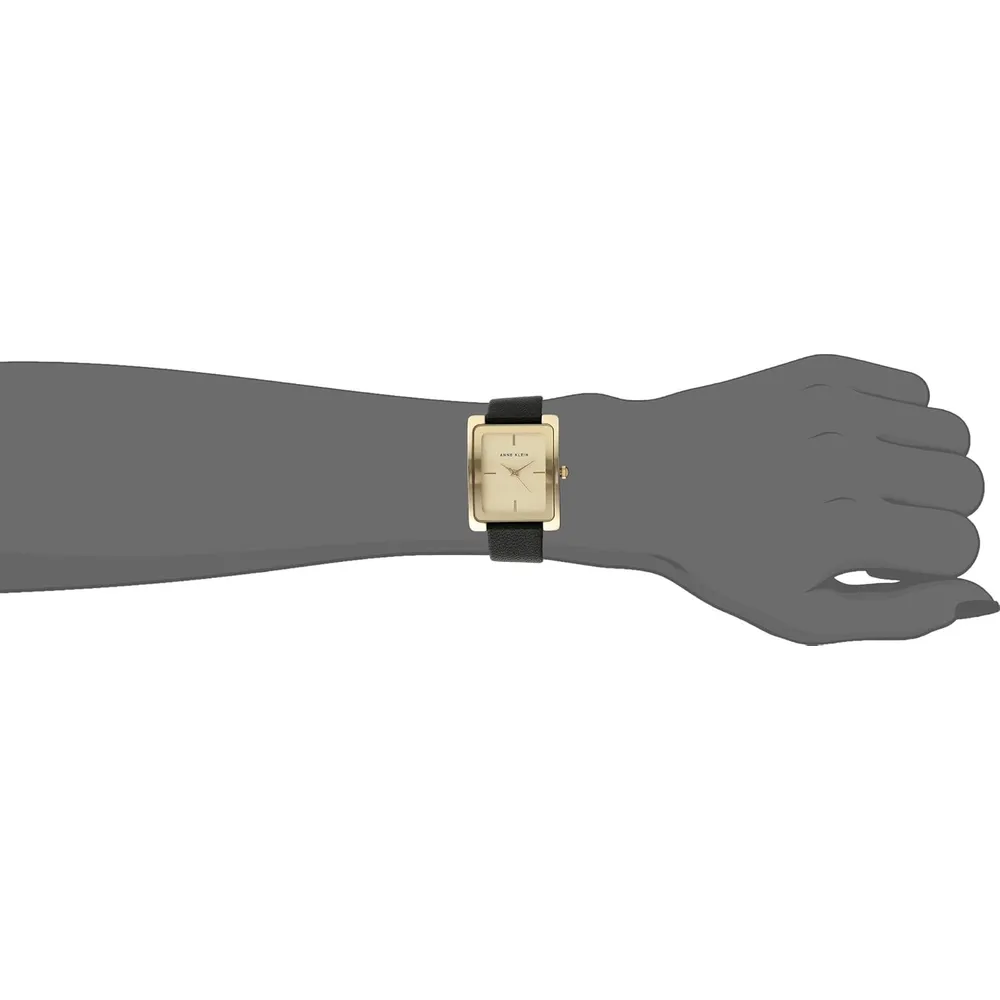 Anne Klein AK/2707TTTN reloj para dama | 28 mm - Negro/Oro