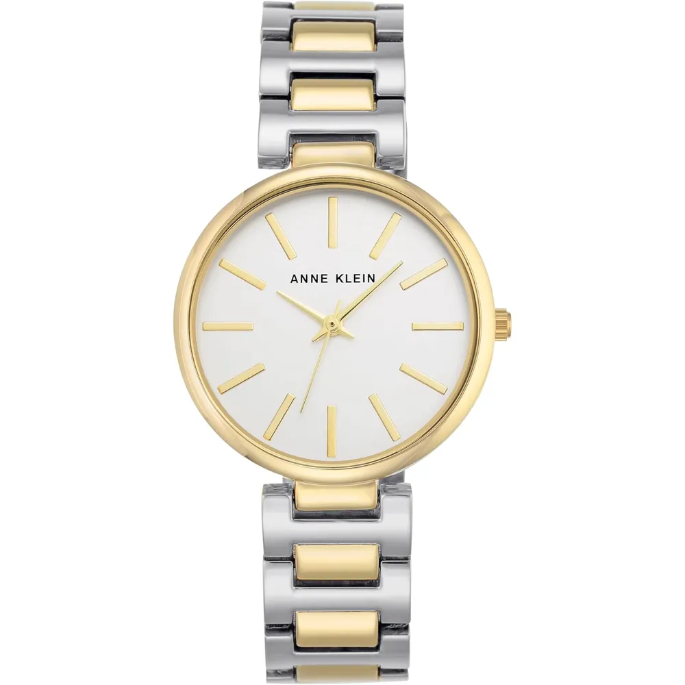 Anne Klein AK/2787SVTT reloj de pulsera para mujer | 34 mm - Plateado/Dorado