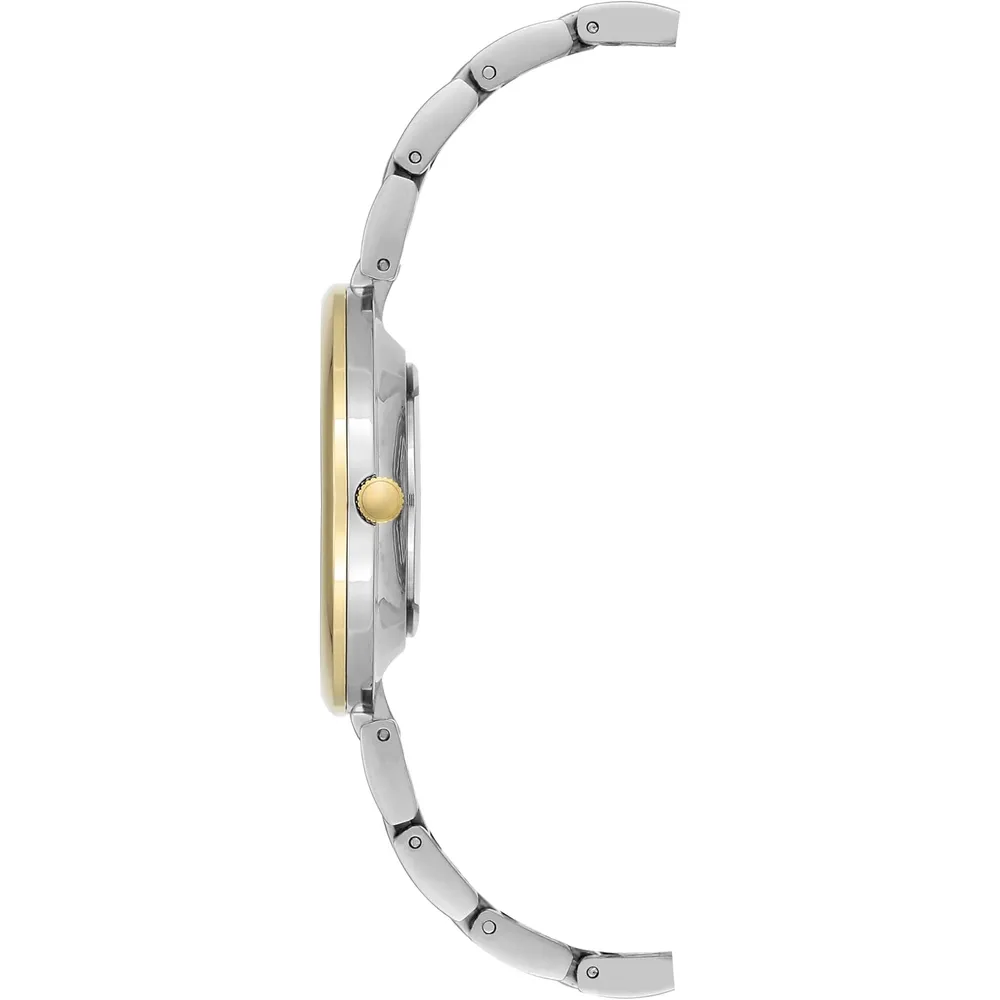 Anne Klein AK/2787SVTT reloj de pulsera para mujer | 34 mm - Plateado/Dorado