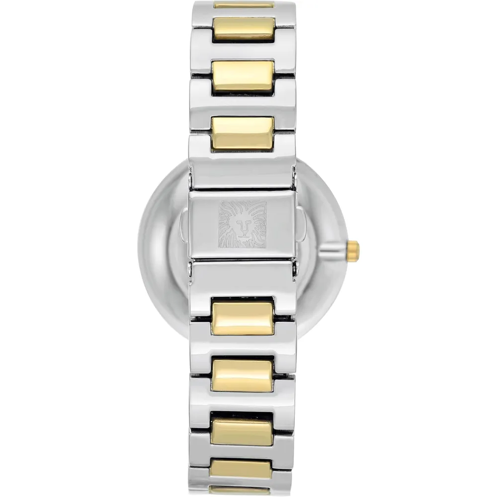Anne Klein AK/2787SVTT reloj de pulsera para mujer | 34 mm - Plateado/Dorado