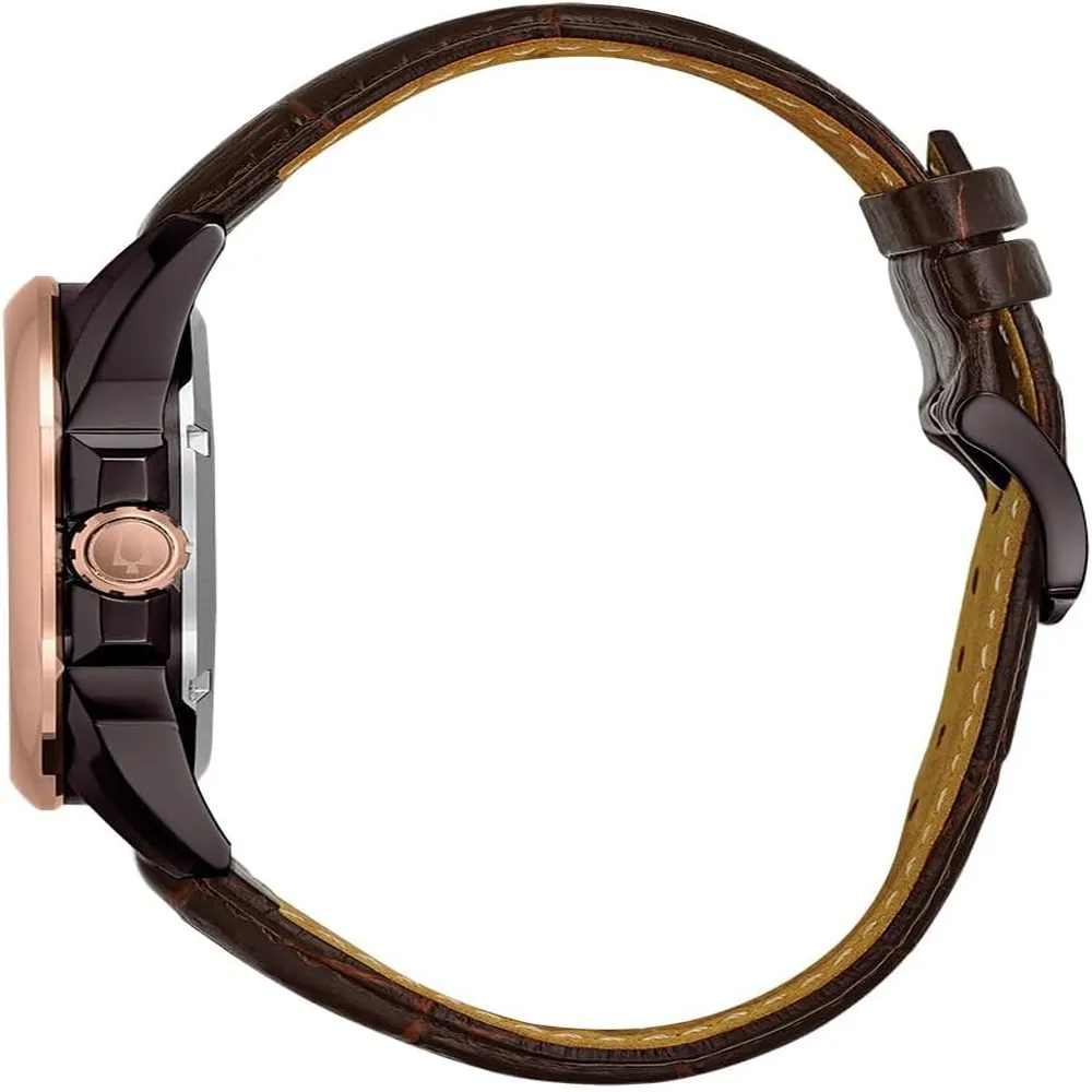 Bulova reloj automático hombre con correa | Marrón
