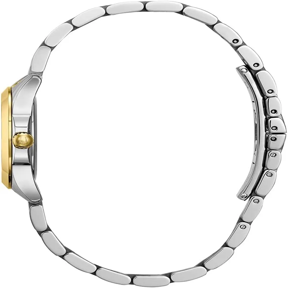 b01hgwcrpu_2_webp.webp Bulova reloj clásico mujer de acero inoxidable con esfera de nácar | Oro/Plata/azul