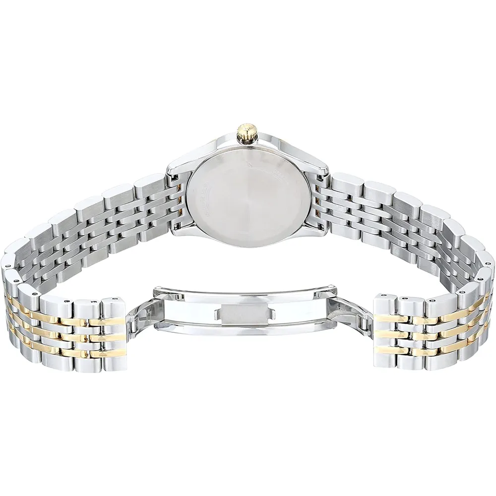 b01hgwcrpu_4_webp.webp Bulova reloj clásico mujer de acero inoxidable con esfera de nácar | Oro/Plata/azul