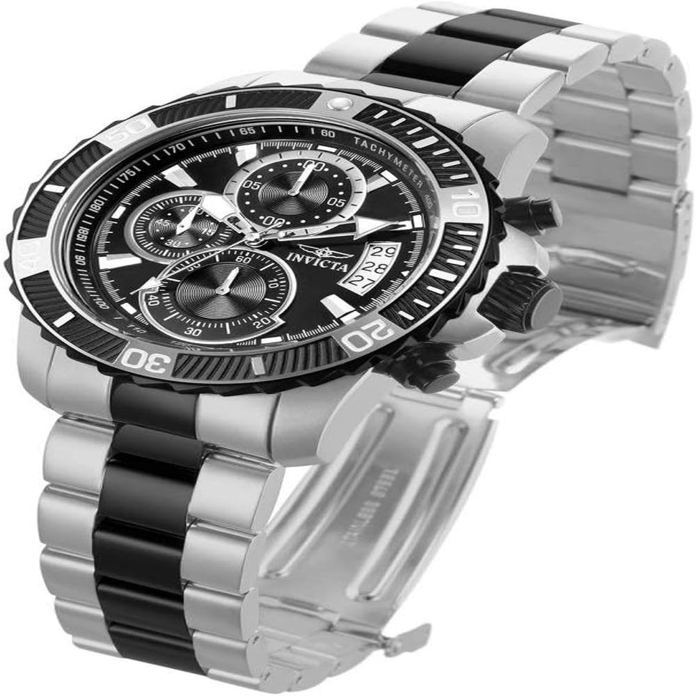 Reloj Invicta Pro Diver para hombre acero inoxidable casual | Plateado y Negro