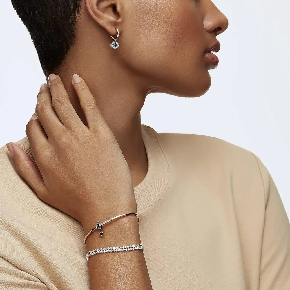 SWAROVSKI PULSERA TENNIS MATRIX ACABADO ORO ROSA PARA MUJER | ORO ROSA