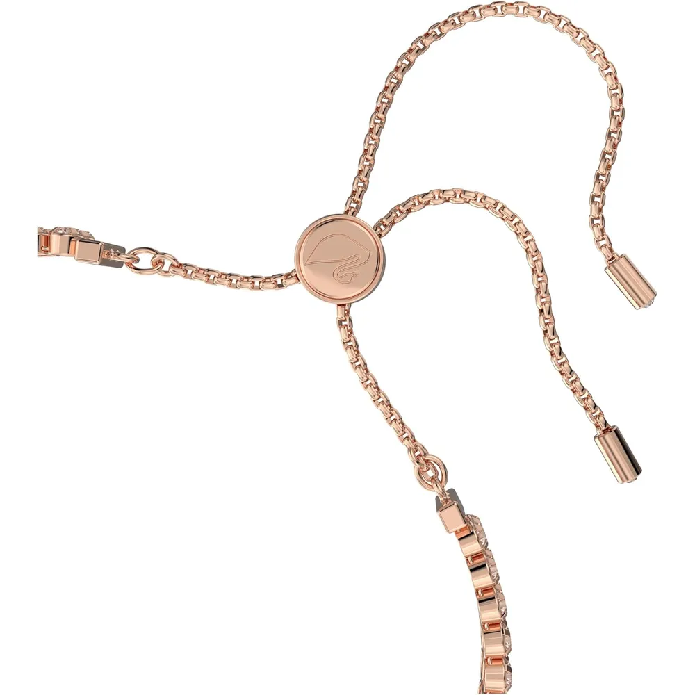 SWAROVSKI PULSERA TENNIS MATRIX ACABADO ORO ROSA PARA MUJER | ORO ROSA