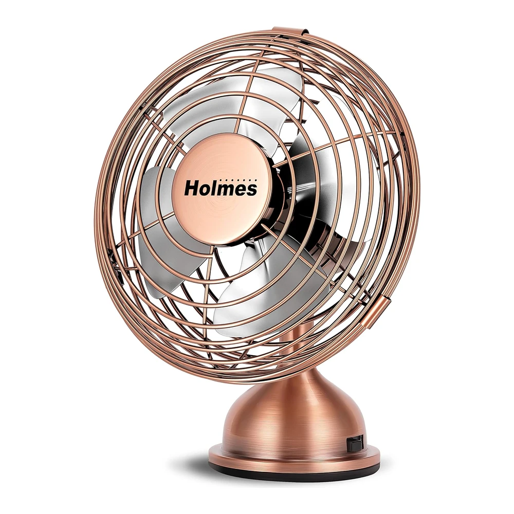 HOLMES HERITAGE VENTILADOR DE ESCRITORIO MINI USB DE 4"