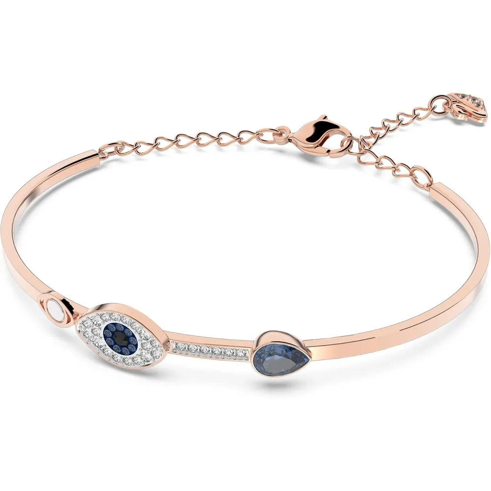 SWAROVSKI PULSERA BANGLE EVIL EYE SYMBOLICA ACABADO ORO ROSA PARA MUJER | ORO ROSA
