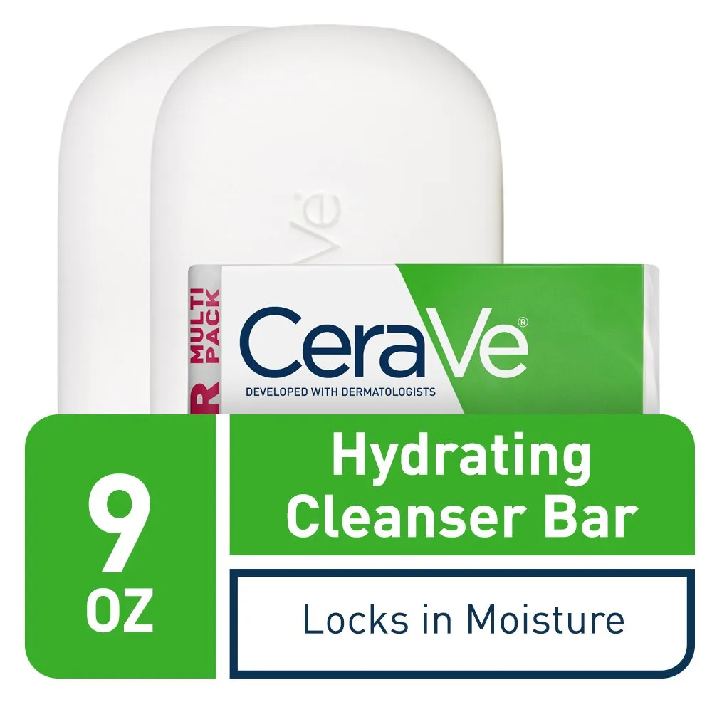 PACK 2 CERAVE BARRA LIMPIADORA HIDRATANTE 4.5 OZ / 128 GR C/U