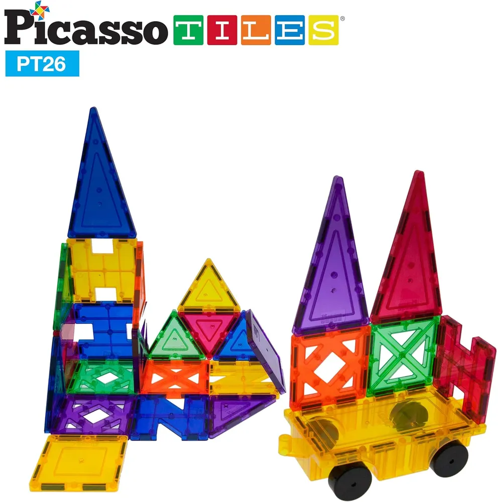BLOQUES MAGNÉTICOS 3D TRANSPARENTES SET CREATIVO PICASSOTILES
