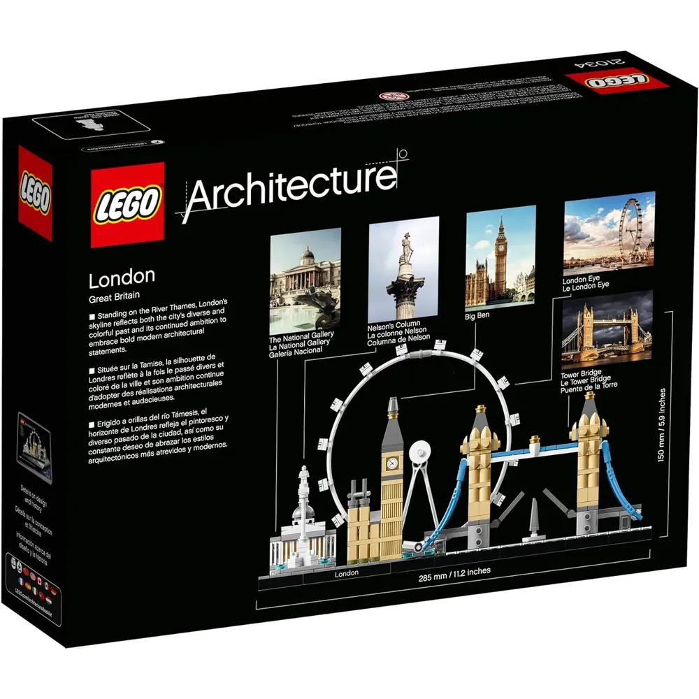 LEGO ARCHITECTURE LONDON SKYLINE 468 PIEZAS