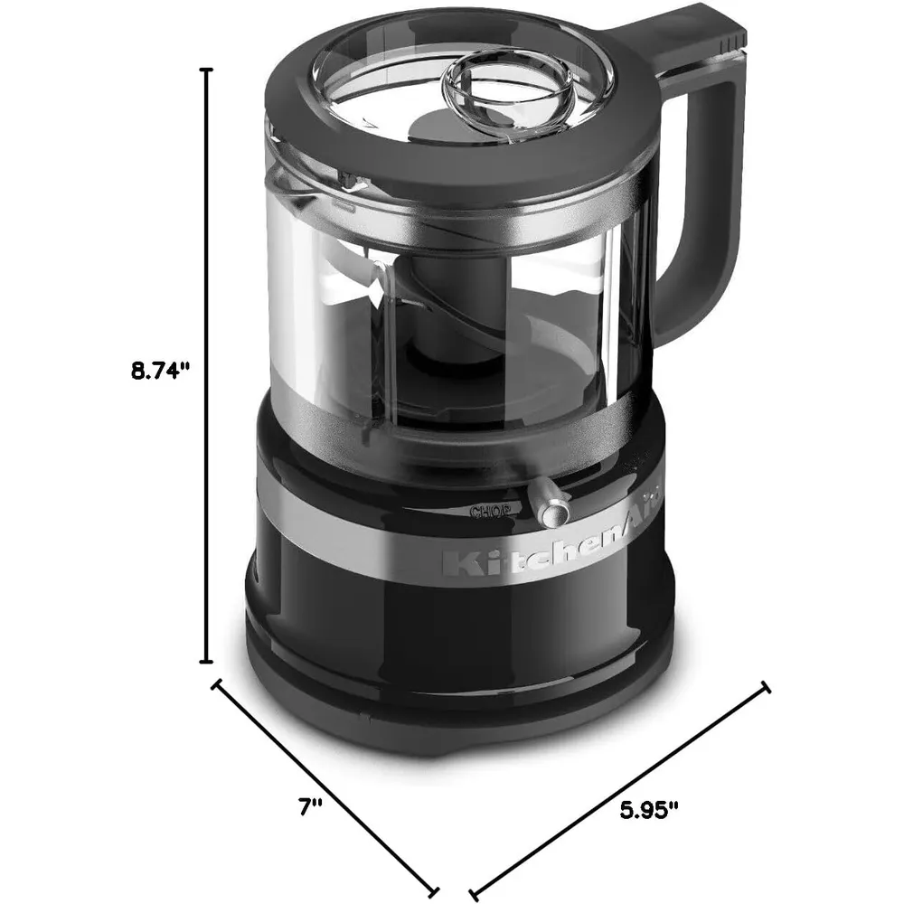 KITCHENAID KFC3516OB, PICADORA DE ALIMENTOS 3.5 QT / 3.3 L | NEGRO ÓNIX