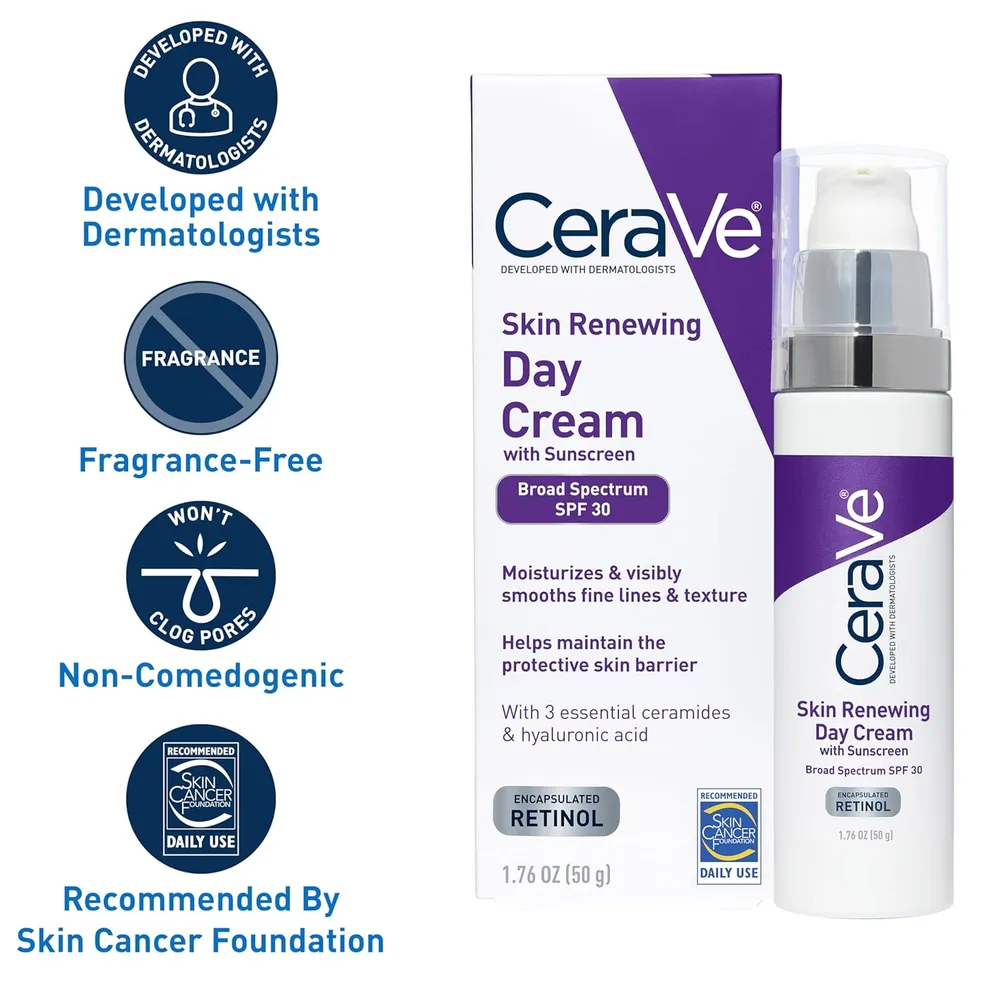 CERAVE CREMA FACIAL ANTIARRUGAS FPS 30 CON RETINOL 1.76 OZ / 50 GR