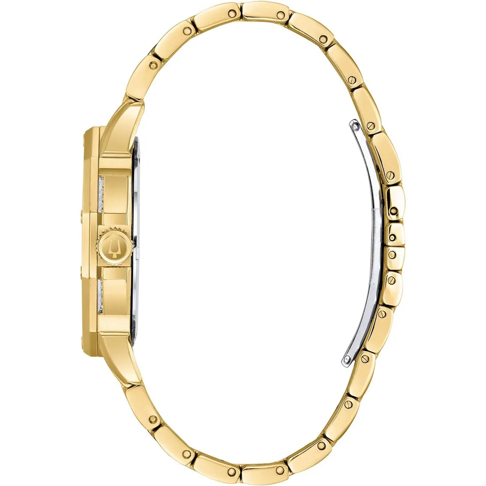 Bulova 96C134 reloj Octava para hombre con cronógrafo y esfera con cristales | 41.5 mm - Dorado