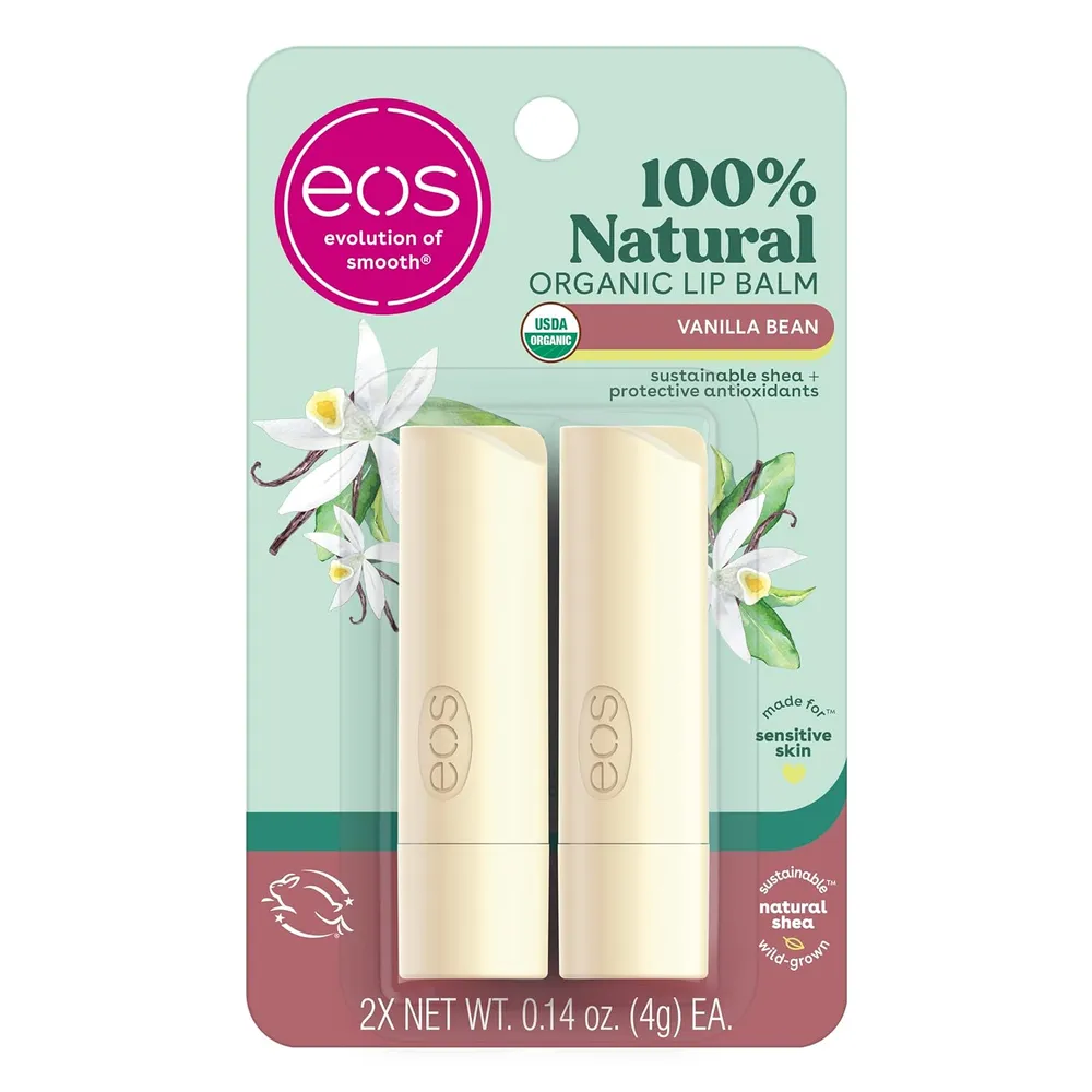 EOS bálsamo labial barra pack 2 Vainilla | 0.14 oz / 4 ml