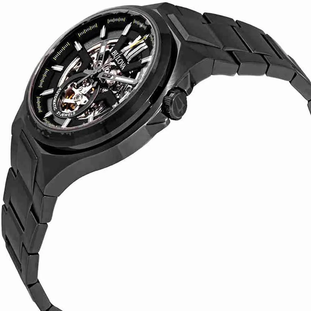 Bulova reloj clásico automático apertura abierta para hombre | Carbón