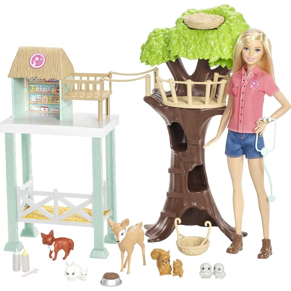 BARBIE MUÑECA VETERINARIA RESCATE ANIMALES