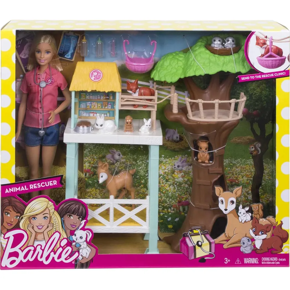 BARBIE MUÑECA VETERINARIA RESCATE ANIMALES