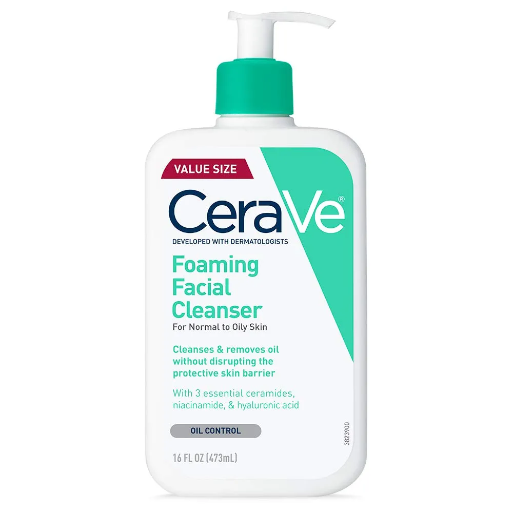 CERAVE LIMPIADOR FACIAL PARA PIEL GRASA 16 FL OZ / 473 ML