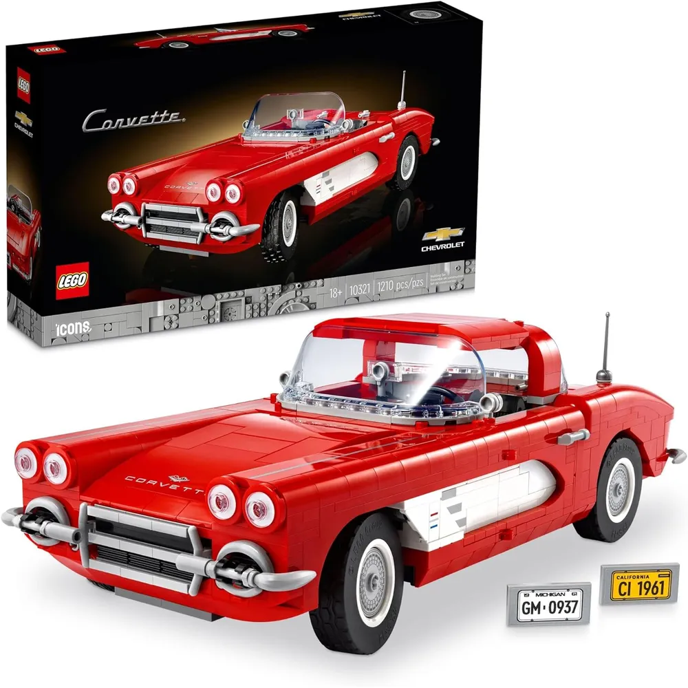 Lego Icons kit de construcción coche Corvette clásico para adultos