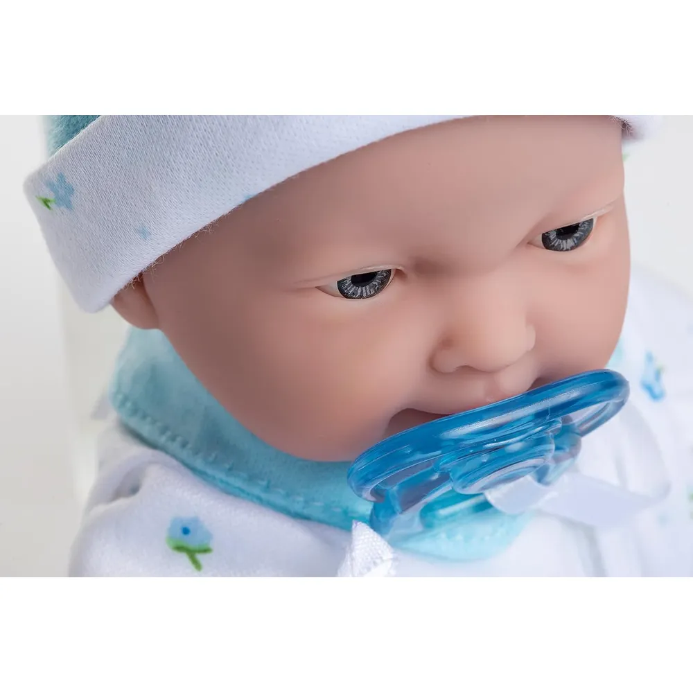 LA BABY muñeca11"/28 cm con accesorios | Azul