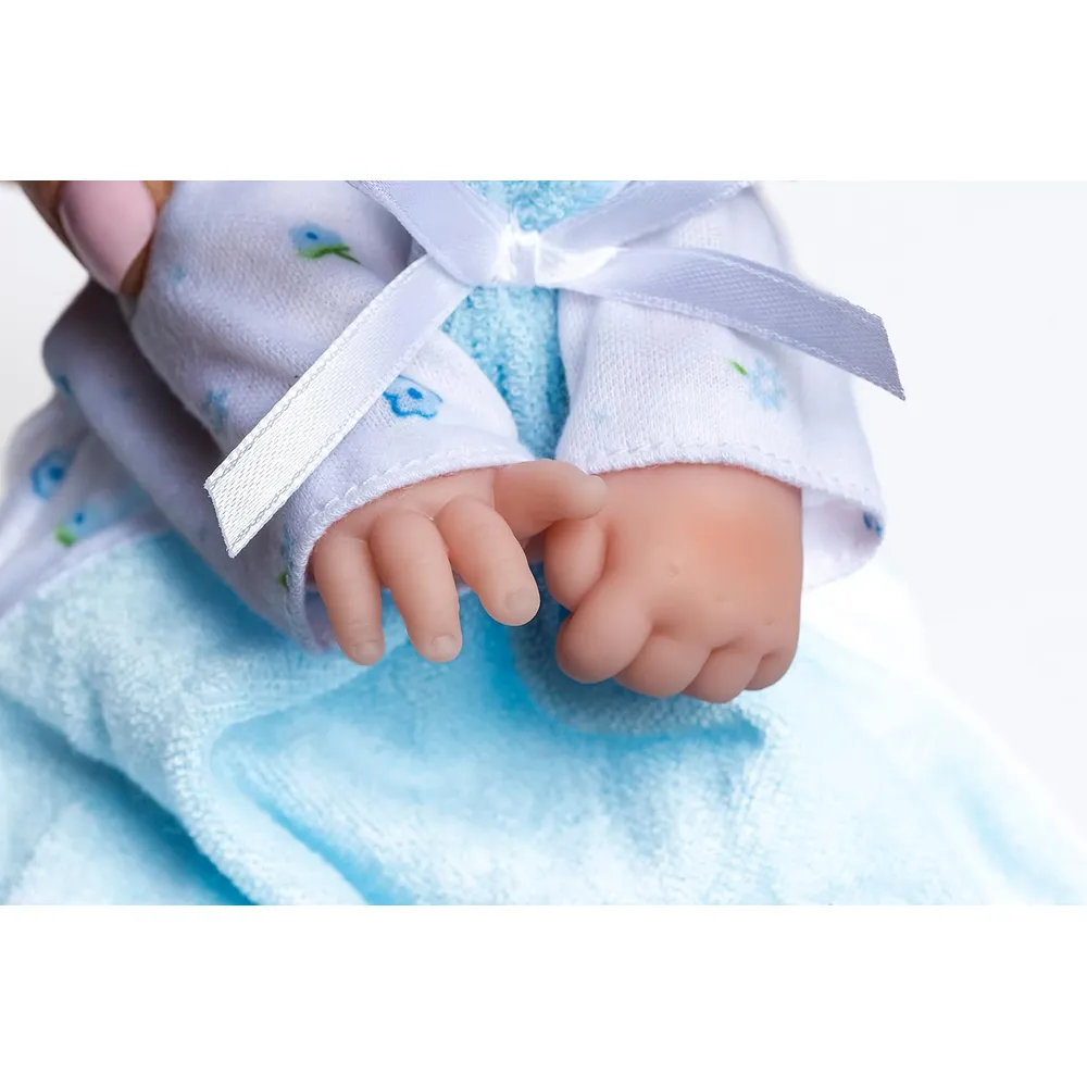 LA BABY muñeca11"/28 cm con accesorios | Azul