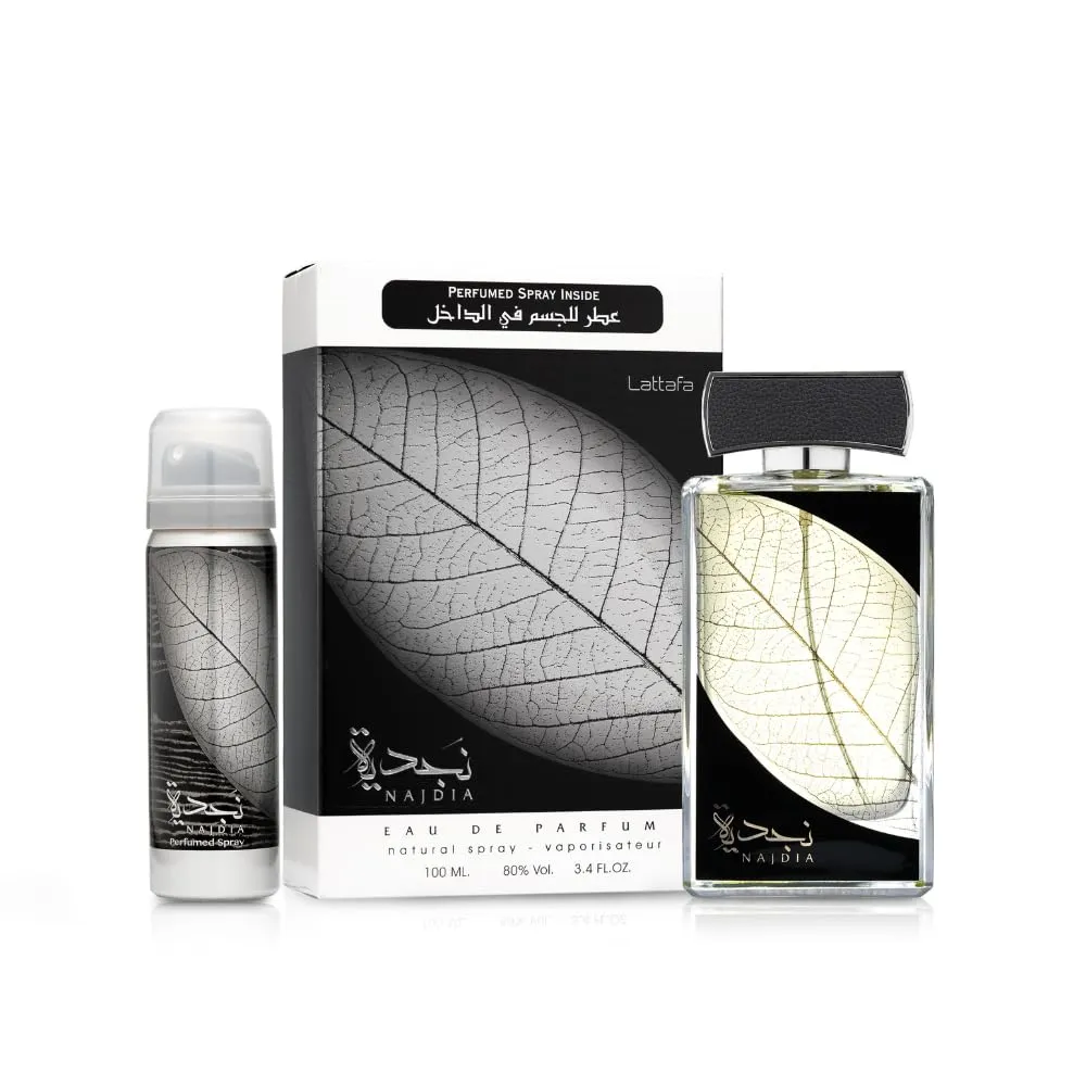 SET DE PERFUME LATTAFA NAJDIA 2 PZS EDP HOMBRE