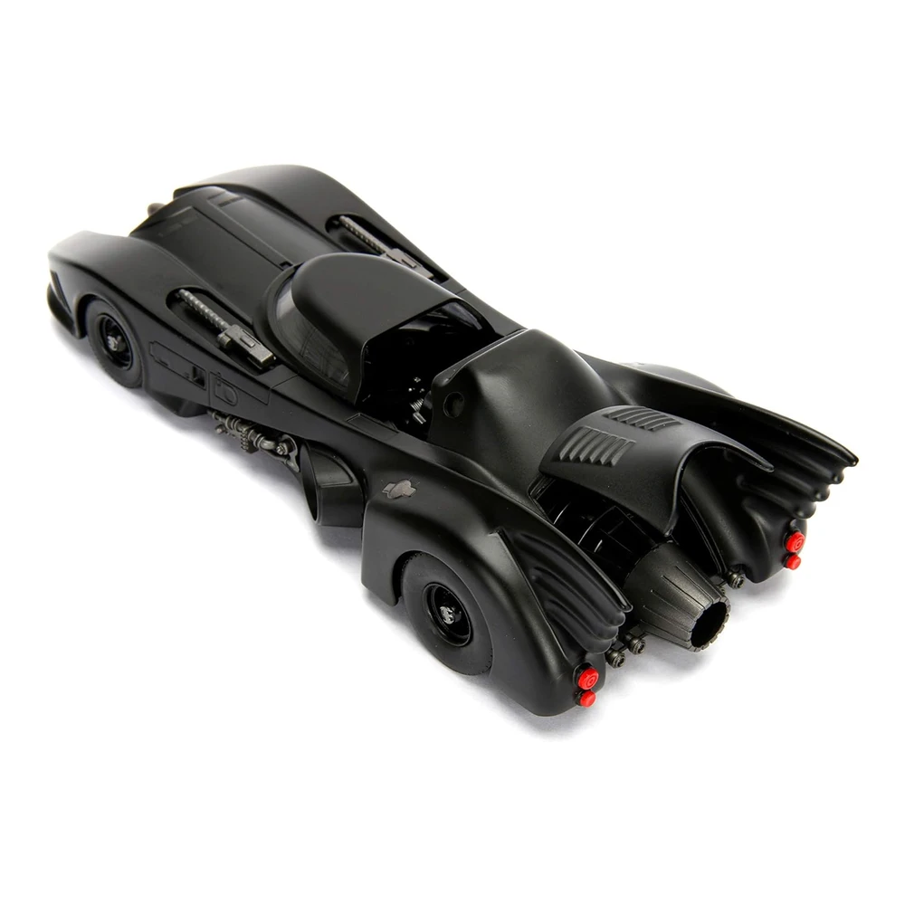 Dc Comic 1989 Batmobile con 2.75' Batman Metals Vehículo Fundido a Troquel con Figura - Negro