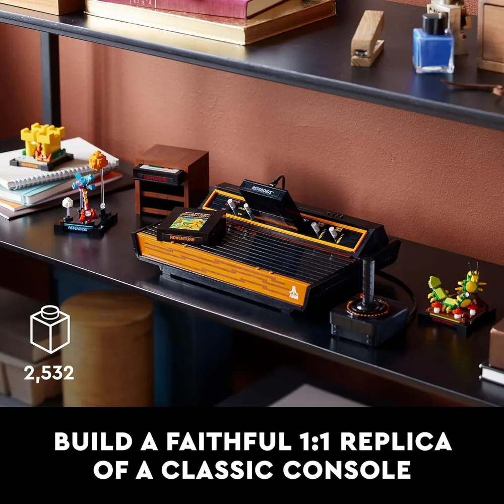 Lego Icons Atari 2600 set de construcción retro consola y cartuchos