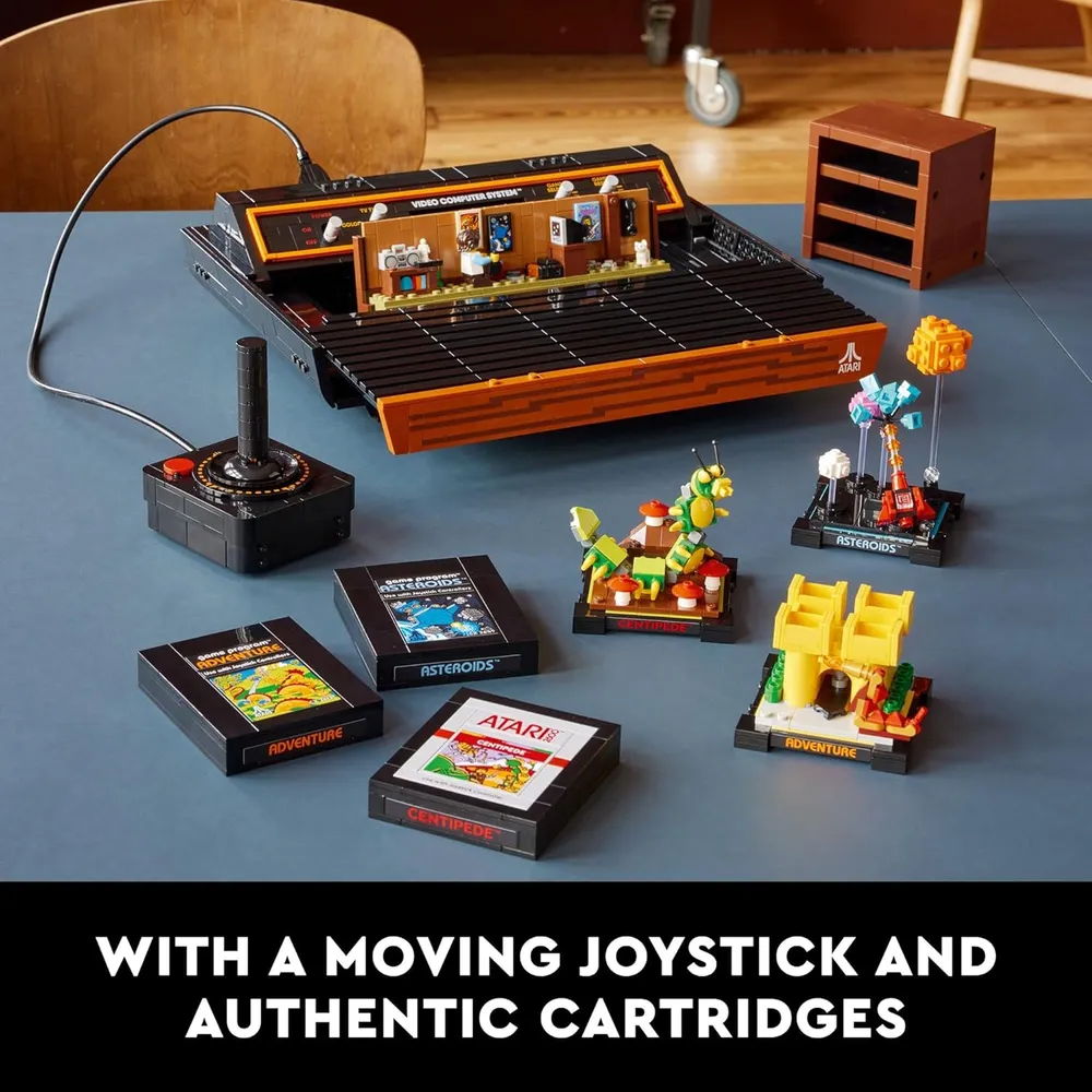 Lego Icons Atari 2600 set de construcción retro consola y cartuchos