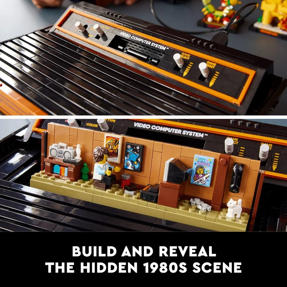 Lego Icons Atari 2600 set de construcción retro consola y cartuchos