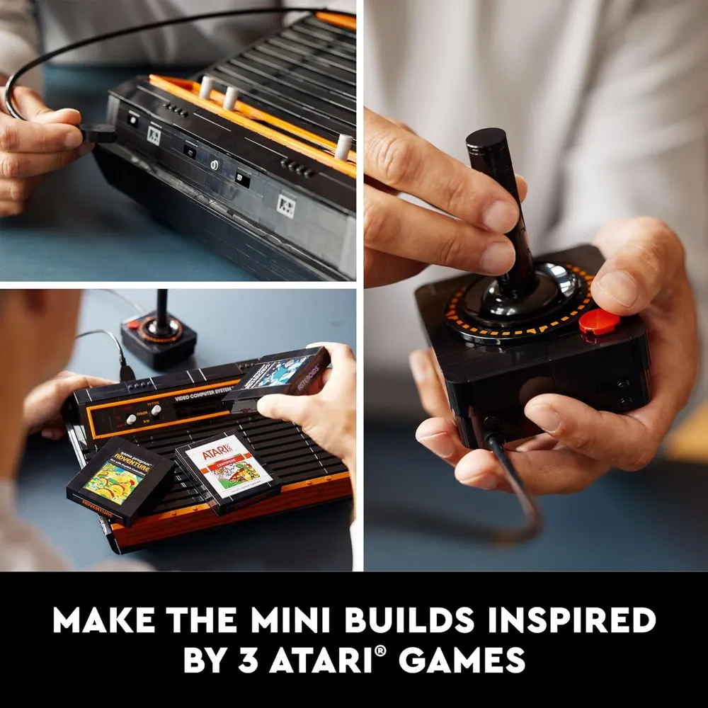 Lego Icons Atari 2600 set de construcción retro consola y cartuchos