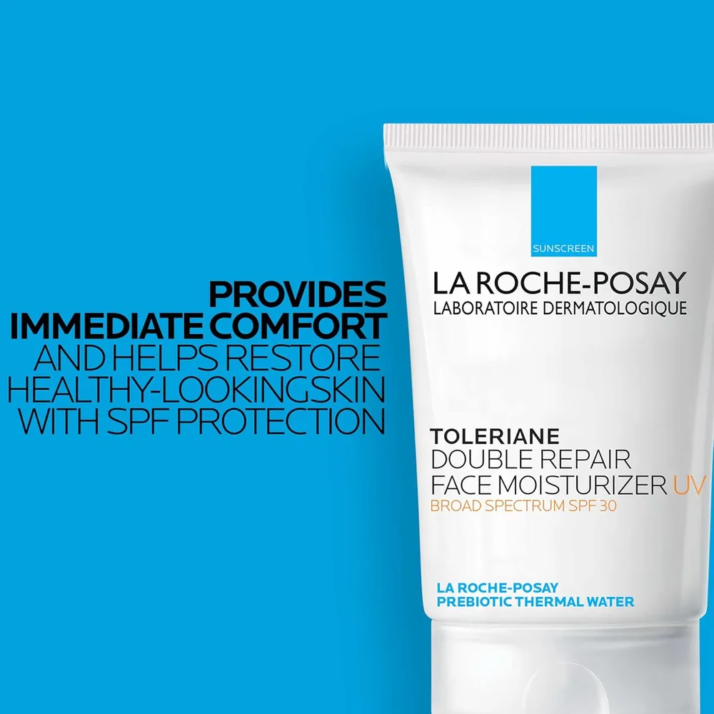CREMA FACIAL HIDRATANTE SPF 30 TOLERIANE DOUBLE REPAIR UV LA ROCHE-POSAY 2.5 OZ / 75 ML