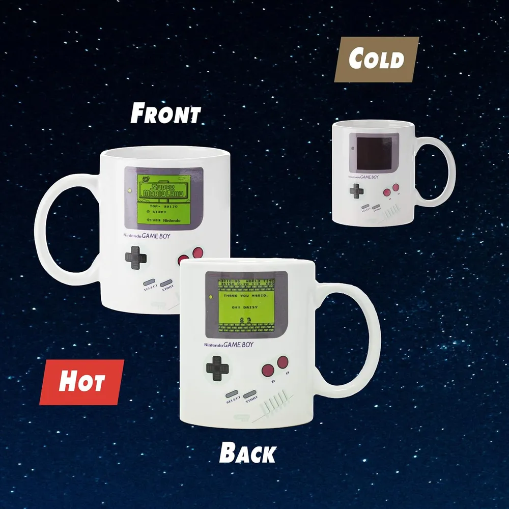Paladone Gameboy taza térmica cambia color 10 oz / 295 ml