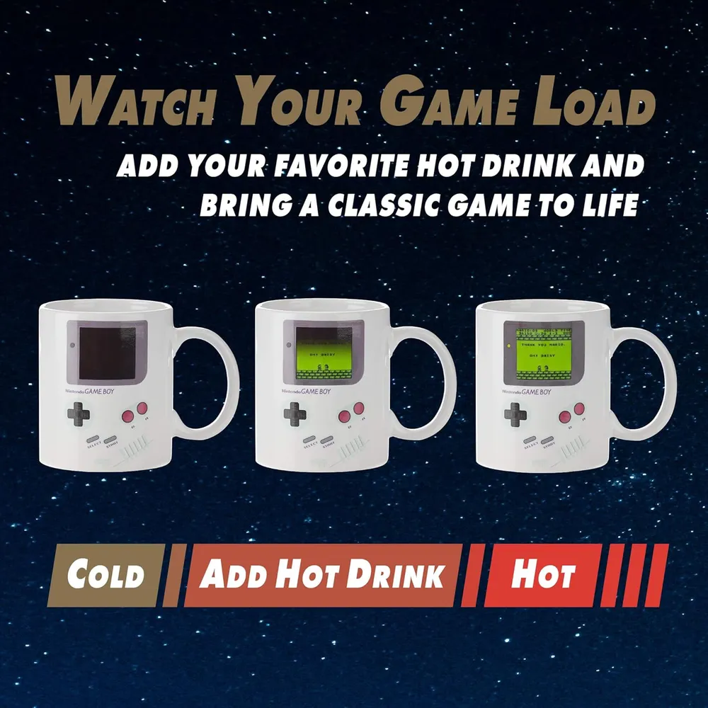 Paladone Gameboy taza térmica cambia color 10 oz / 295 ml