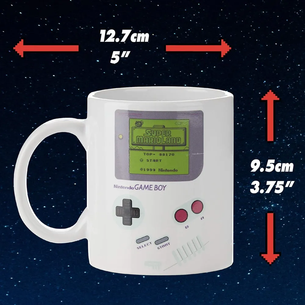 Paladone Gameboy taza térmica cambia color 10 oz / 295 ml