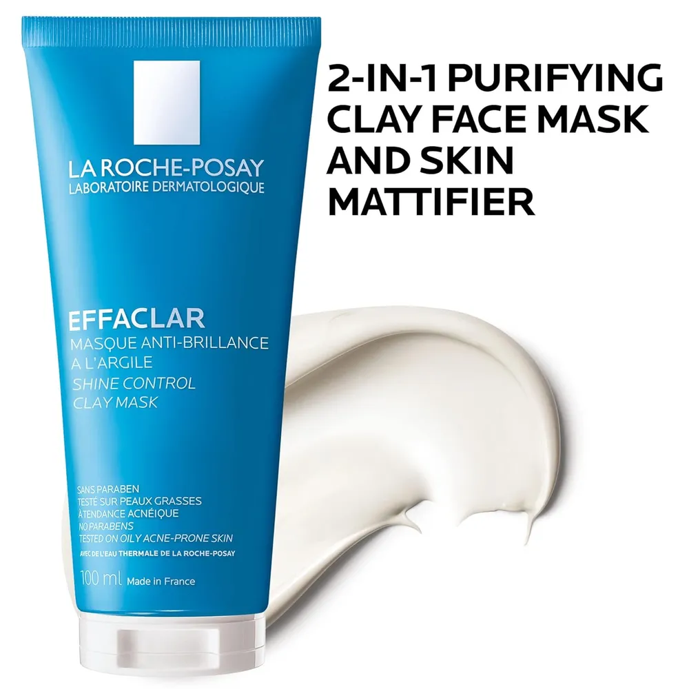 MASCARILLA FACIAL ARCILLA PURIFICANTE EFFACLAR LA ROCHE-POSAY 3.4 OZ / 100 ML