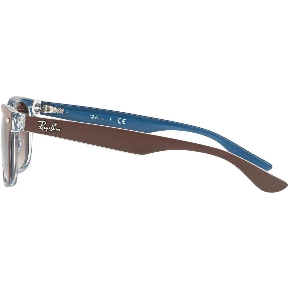 Ray-Ban Junior RJ9052S Gafas de sol para niños | Brown on Blue / Brown Dark Brown I