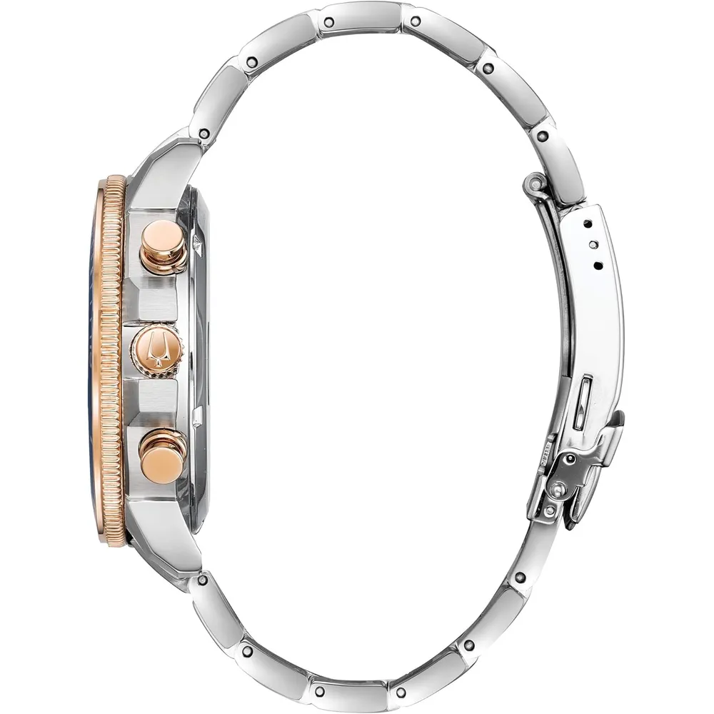 b0713stw5h_1_webp.webp Bulova reloj Marine Star hombre cronógrafo 6 agujas acero esfera azul | Plata
