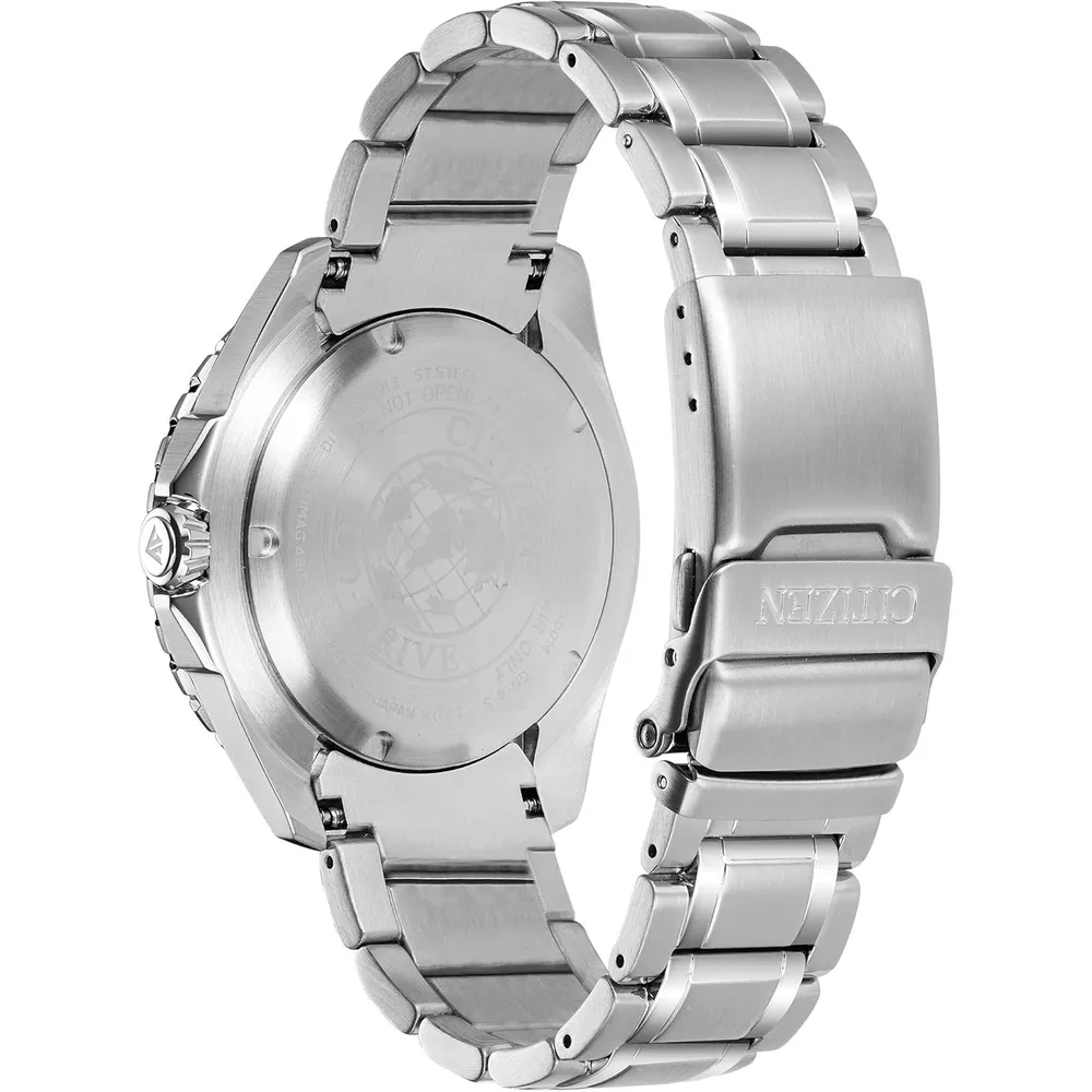 Citizen BN0200-56E reloj para hombre Eco-Drive Promaster Diver | 44 mm - Plateado/Azul