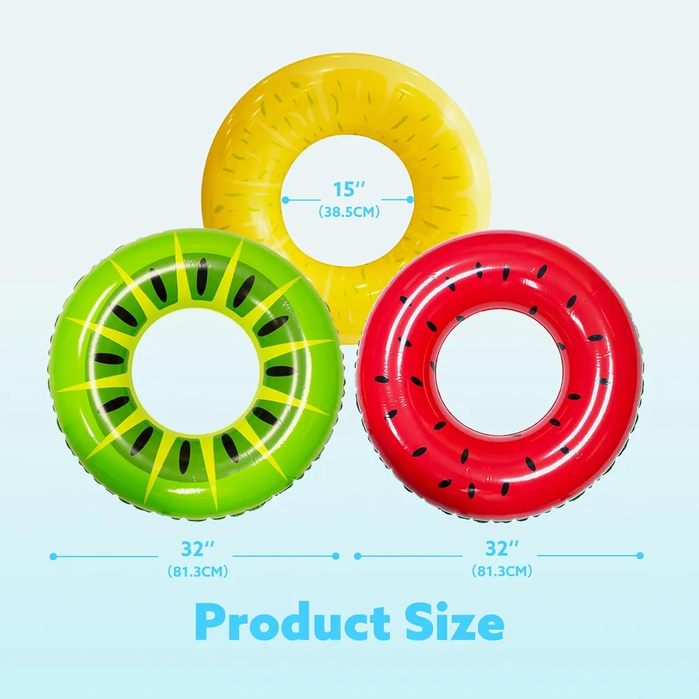 Flotadores inflables pack 3 Joyin | Fruta