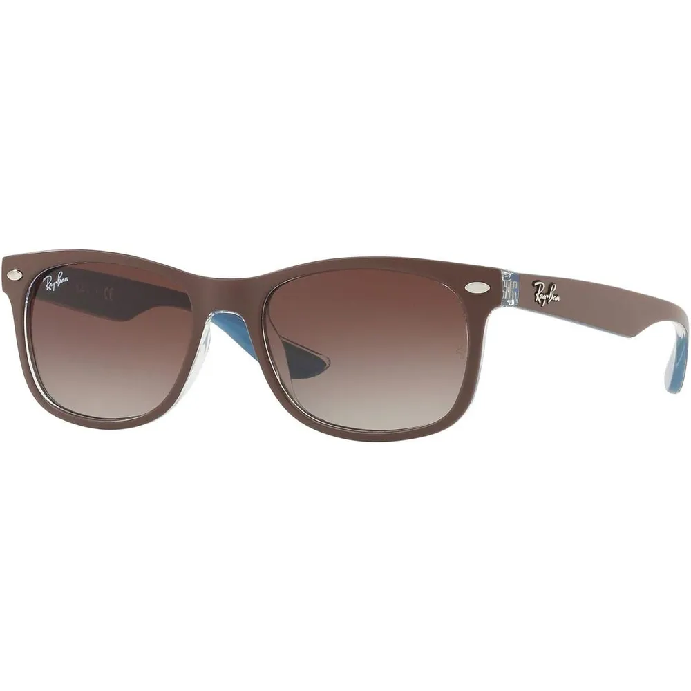 Ray-Ban Junior RJ9052S Gafas de sol para niños | Brown on Blue / Brown Dark Brown II